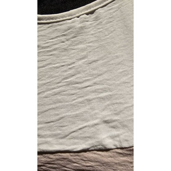 Hailey & Co Pastel Peach Colorblock M Coastal Halter Top W Scalloped Hem & Tie - Picture 5 of 7